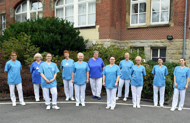 Das Kreißsaalteam der Klinik für Gynäkologie und Geburtshilfe am AKH. 